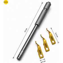 Piyatech 008 Bga Anakart Tutkal ve Yapıştırıcı Sökücü Çip Entegre Temizleme Kazıyıcı Seti 13 cm
