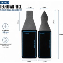 Piyatech TE-027 Profesyonel Ekran ve Kasa Açma Aparat Seti 2li Metal Ultra Ince Telefon Tamir Penası