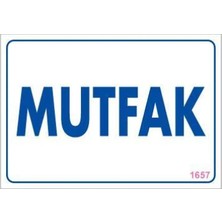 Maxi Trendy Mutfak Uyarı Levhası 17,5X25 KOD:1657
