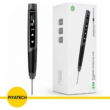Piyatech 210 Dijital Ekranlı Taşınabilir Akıllı Havya Seti 30W Type-C Profesyonel Lehim Makinesi