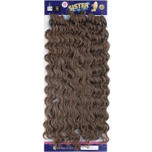 Maxi Trendy Afro Dalgası / Açık Kahve 8