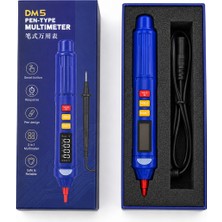 Piyatech Dm5 Akıllı Kalem Tipi Dijital Multimetre 3'ü 1 Arada Voltaj Test ve Faz Sırası Ölçer Avometre
