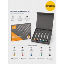 Piyatech 5’li Hassas Tornavida Seti – Manyetik Uçlu Profesyonel Elektronik Tamir Kiti