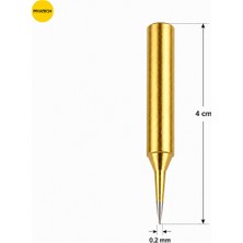 Piyatech Ince Sivri Uçlu Profesyonel Havya Ucu 4 cm Hassas Lehimleme Ucu Yüksek Dayanımlı