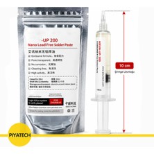 Piyatech Nano Kurşunsuz Şeffaf Lehim Flux 10CC Şırınga 10 cm Sıvı Flux