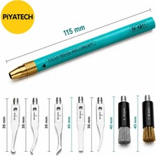 Piyatech RF-KB11 3D Telefon Anakart Entegre Ic Tutkal Temizleme Bıçağı ve Antistatik Fırça Seti
