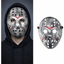 Maxi Trendy Jason Maskesi Hannibal Maskesi Metal Gümüş Renk 20X25 cm