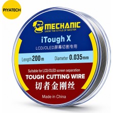 Piyatech Lcd-Ekran Ayırma Teli - 0.035MM 200 Metre - Karbon Steel Çelik Kesme Teli