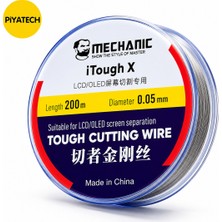 Piyatech Lcd-Ekran Ayırma Teli - 0.05MM 200 Metre - Steel Çelik Kesme Teli
