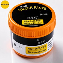 Piyatech SN63/PB37 Krem Lehim Pastası Lehim Macunu 25-45 Mikron Smd Bga Anakart ve Entegre Tamiri