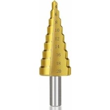 Bnl Ticaret Profesyonel Titanyum Kademeli Matkap Ucu 3'lü Set (4-32 mm) HSS Aşınmaz Çelik Sac Delme