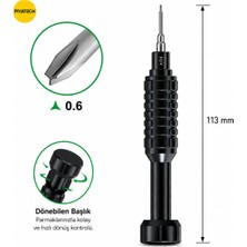 Piyatech RL-730 Y Tipi 0.6 mm Uçlu Profesyonel Hassas Telefon ve Elektronik Tamir Tornavidası