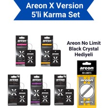 Areon Oto Kokuları X Version 5'li Karma Set Bubble Gum Vanilya Hindistan Cevizi 5 Adet
