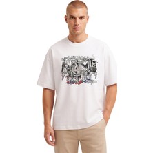 Rook Guernica Dijital Baskılı T Shirt - Erkek