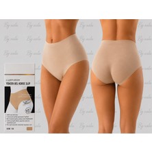 By Uslu Kadın Yüksek Bel Toparlayıcı Korse Slip Lazer Kesim Mikro Kumaş