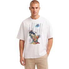 Rook Yüz Dijital Baskılı T Shirt - Erkek