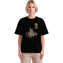 Rook Çığlık Tablosu Kale Dtf Baskılı T Shirt - Kadın
