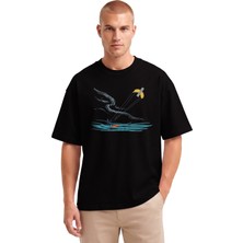 Rook Bantlanmış Muz Paraşüt Dtf Baskılı T Shirt - Erkek