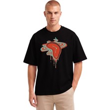 Rook Eriyen Saat Dtf Baskılı T Shirt - Erkek