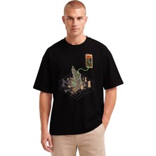 Rook Çığlık Tablosu Kale Dtf Baskılı T Shirt - Erkek