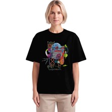 Rook Robot Failed Experiment Dtf Baskılı T Shirt - Kadın