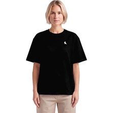 Rook Karga Logolu Flex Baskılı T Shirt - Kadın