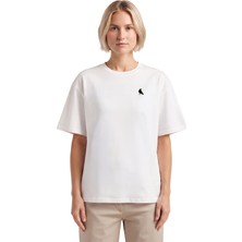 Rook Karga Logolu Flex Baskılı T Shirt - Kadın
