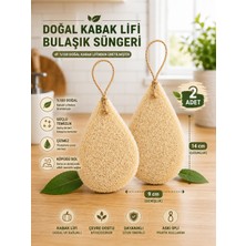 Duff Clean 2'li Doğal Kabak Lifli Bulaşık Süngeri – %100 Doğal, Çizmez, Köpüğü Artırır