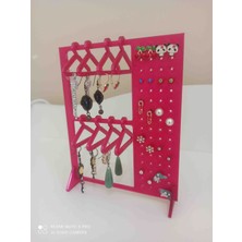 Neon Star 3d Askılı Takı Standı | 3D Baskı Organizer – 14X17 cm küpe Askılığı