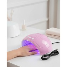 MertUS Ultraviyole Işıklı 15 Ledli 45W Oje Kurutucu Makine Pembe - DUP5155-1971
