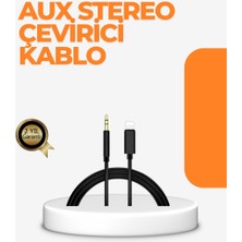 MertUS Lightning Girişli Cihazlar Için 3.5mm Aux Ses Kablo Dönüştürücü 1m - DUP9305-4422