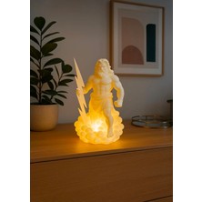 3dlab Zeus Masa Lambası 25CM Boyunda – Mitolojik Dekoratif Gece Lambası - Ev ve Ofis Için