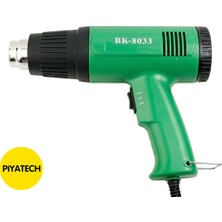 Piyatech BK-8033 Profesyonel Sıcak Hava Tabancası - 2 Kademeli Isı Ayarlı Isı Tabancası