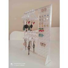 Neon Star 3d Askılı Takı Standı | 3D Yapımı Organizer – 14X17 cm Küpe Askılığı