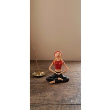 VGantt El Yapımı Kil Yoga Figürü Dekoratif Biblo