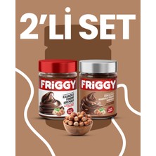 Friggy 2'li Set Kakaolu Fındık Kreması 320 gr + Parçacıklı Kakaolu Fındık KREMASI320GR Özel Paket