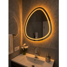 Saray 60X70 Lazer Kumlamalı Dokunmatikli Ledli Ayna