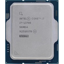 Intel Core I7 13700 Tray 3.30GHZ (Turbo 4.40GHZ) 20MB Cache LGA1700 13.nesil Kutusuz Işlemci