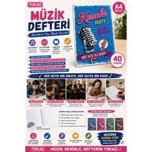 Marka Tokaç A4 Müzik Defteri Karton Kapak 40 Yp-Karaoke