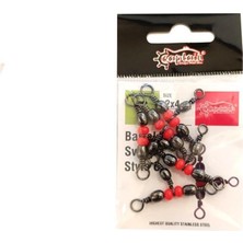 Captain 5129 Üçlü Boncuklu T Fırdöndü 5 Adet Black Nikel