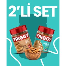 Friggy 2'li Set Bisküvi Kreması 320 gr + Parçacıklı Badem Ezmesi 320GR Özel Paket