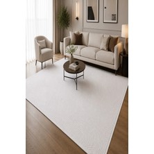 Prestij Home 4 Mevsim Triko Akrilik Özel Seri Pamuk Taban Yumuşak Özel Kesim Kaymaz Salon Mutfak Oturma Odası Yolluk Dokuma Makine Halısı