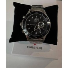 Casio Swiss Plus Man Watch Basic Seri Model-7 ST3504AGS Lüx Black-Silver