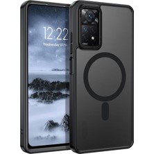 M.TK Moveteck Xiaomi Redmi Note 11 Pro / Note 12 Pro 4g Uyumlu Kılıf Mat Magsafe Şarj Özellikli Darbe Önleyici Hassas Buton Lansman Renkli Yumuşak Kenarlı Kapak