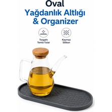 Oval Silikon Yağdanlık Altlığı ve Tezgah Organizeri