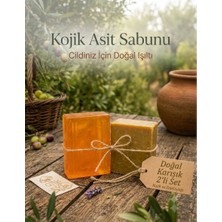 Kojik Asit & Bıttım Aydınlatıcı ve Canlandırıcı Doğal 2'li Sabun Seti