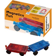 Ca Games Magnetica Fun +3 Yaş Çocuklar Için 2'li Mıknatıslı Arabalar Eklenti Paketi Seti