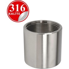 Temsan Paslanmaz / Krom Manşon 316 Kalite - 1-1/4''