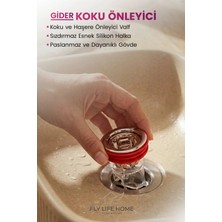 Gider Koku Önleyici Valfli Süzgeç – Silikon Halkalı Sızdırmaz Gider Kapağı