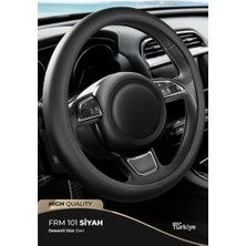 PINUKS TC15-150200 Direksiyon Kılıfı Poşetli Geçme 38CM Düz Siyah F101 Ithal Premium